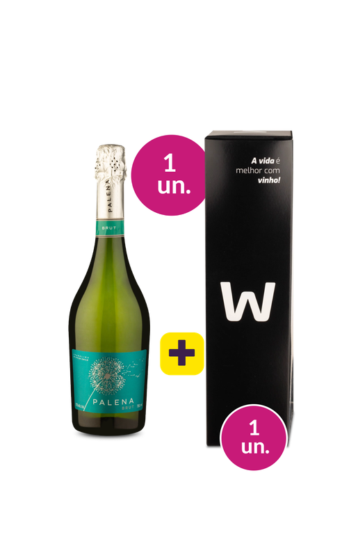 Kit 2 - Espumante Palena Brut + Caixa de Presente Wine - Exclusivo We