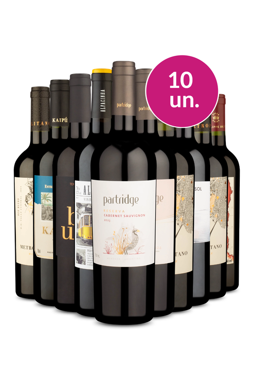 Kit 10 - Especial 3/3 - Tintos por R$33 por Garrafa - Oferta Absurda