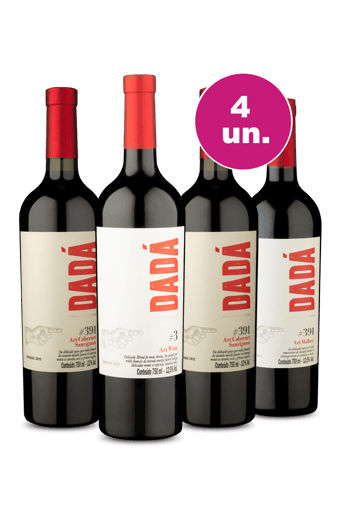 Kit 4 - Finca Las Moras Dadá Tintos - Oferta Exclusiva We Wine