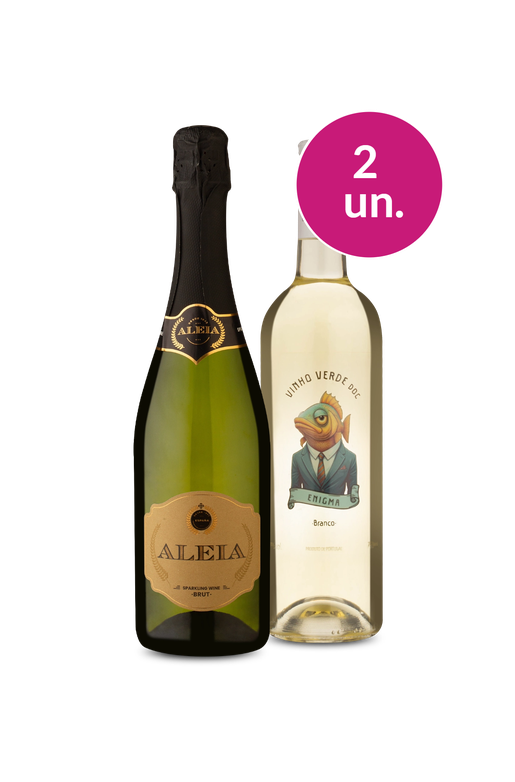 Kit 2 - Espumante Aleia e Enigma Vinho Verde - Oferta Absurda