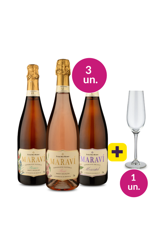 Kit 4 - Degustação Maraví + Taça Grátis