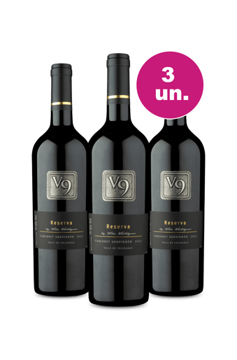 Kit 3 - V9 Cabernet Sauvignon por R$99 - Oferta Absurda