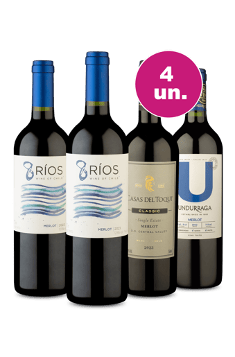 Kit 4 - Merlot Refinado - Oferta Insana