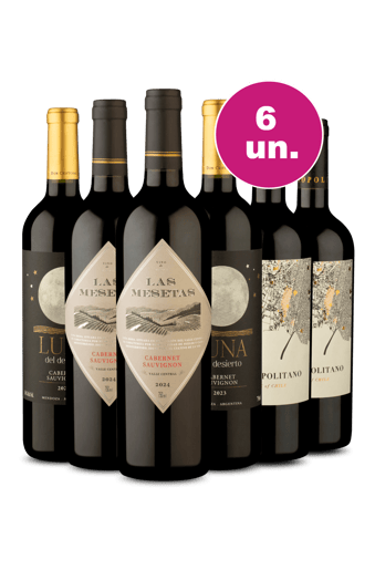 Kit 6 por R$199 - Essência do Cabernet