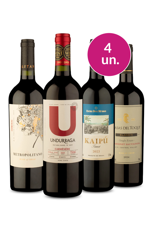 Kit 4 - Uvas Tintas Espetaculares por R$149 – Oferta Insana