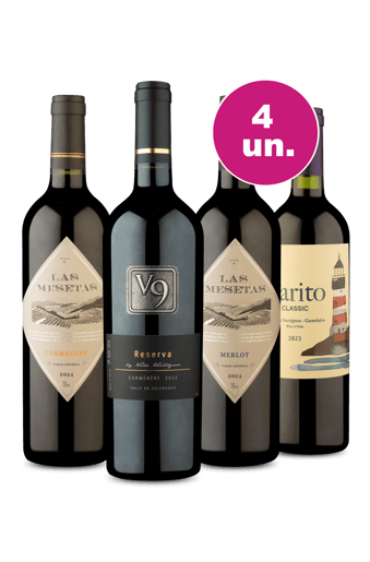 Kit 4 - Tintos no Precinho por R$29,90 por Garrafa