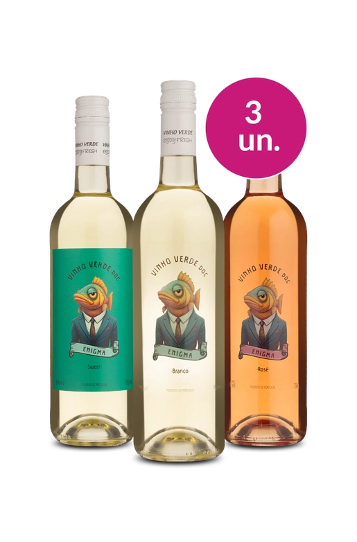 Kit 3 - Degustação Lançamento Enigma Vinho Verde