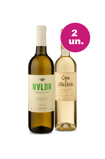 Kit 2 - Encontro de Campeões: Navaldar Rioja Blanco e Casa De Vila Verde Vinho Verde