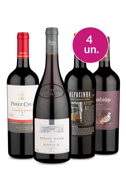 Kit 4 - Tintos no Precinho - R$55 por Garrafa