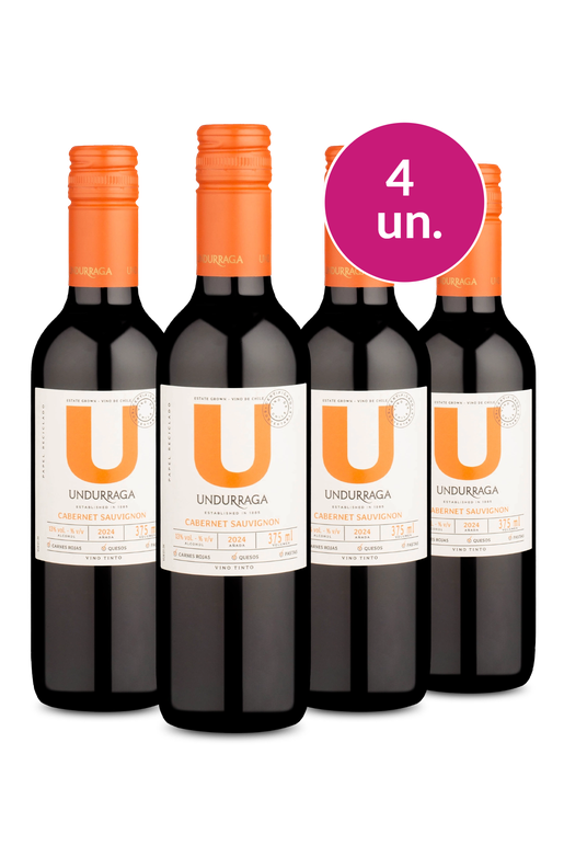Kit 4 - Meia Garrafa U By Undurraga Cabernet 375mL