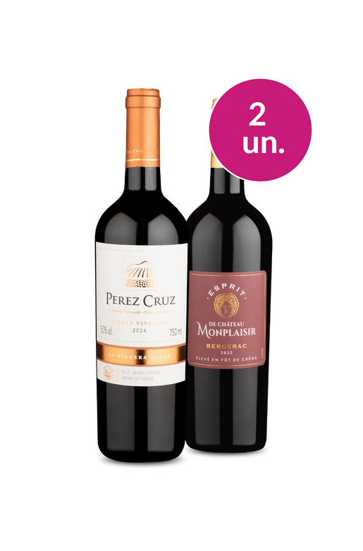 Kit 2 - Pérez Cruz e Espirit de Château Monplaisir - Oferta Absurda
