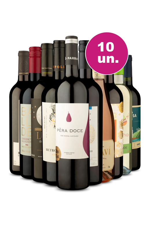 Kit 10 - Vinhos Sensacionais por R$34,90 por Garrafa - Oferta Absurda