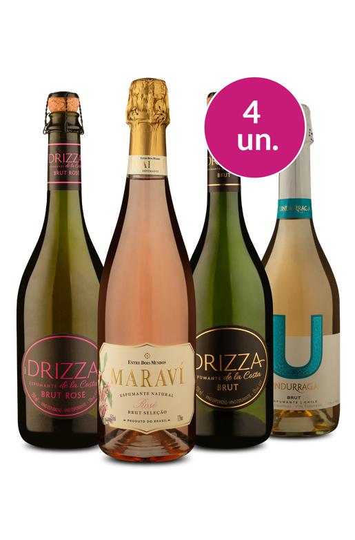 Kit 4 - Variedade de Espumantes - Exclusivo We