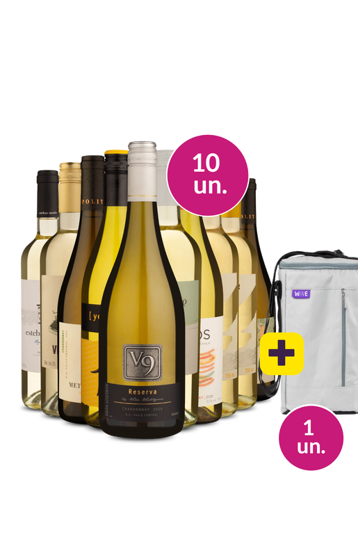 Kit 10 - Chardonnays mais amados + Bolsa p/ 3 garrafas Grátis - Exclusivo We