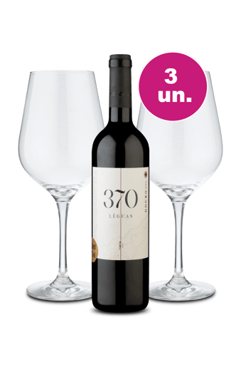 Kit Especial - 370 Léguas e Par de Taças de Cristal