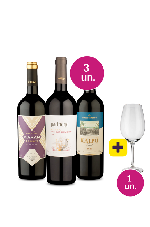 Kit 3 - Imbatíveis por R$119 + Taça de Cristal Grátis - Oferta Absurda