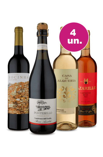 Kit 4 - Degustação Completa por R$27,90 por Garrafa - Oferta Absurda