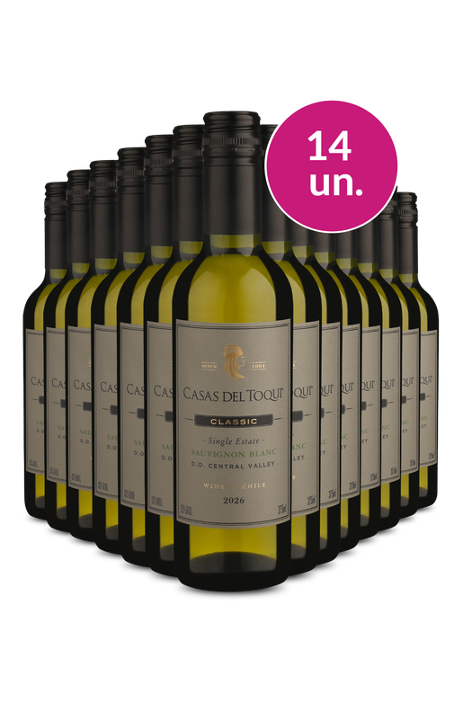 Kit 14 - Casas Del Toqui Single Estate Sauvignon Blanc (375ml)- Exclusivo We