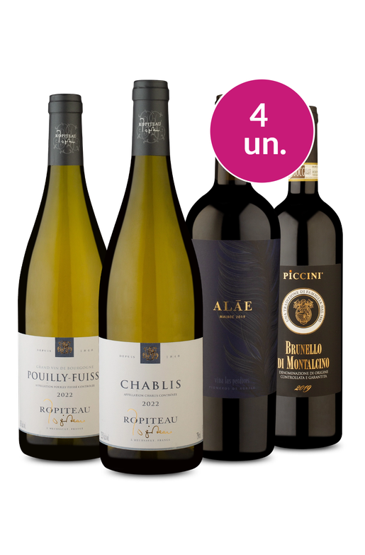 Kit 4 - Vinhos Super Premium - Exclusivo We