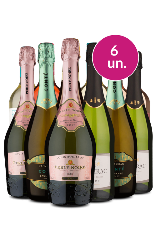 Kit 6 - Espumantes para Degustar - Exclusivo We