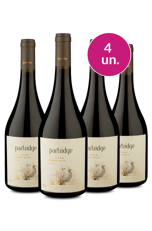 Kit 4 - Partridge Reserva Pinot Noir 2023 - Exclusivo We