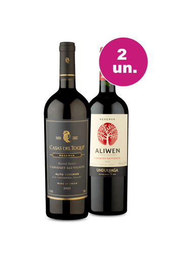 Kit 2 - Casas Del Toqui Barrel Series Cabernet Sauvignon e Aliwen Reserva Cabernet Sauvignon
