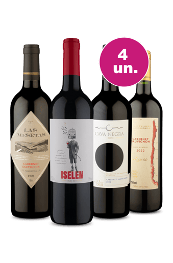 Kit 4 por R$149 - Tintos Marcantes