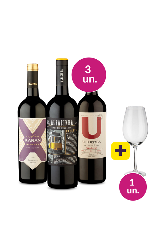 Kit 3 - Imbatíveis por R$139 + Taça de Cristal Grátis - Oferta Absurda