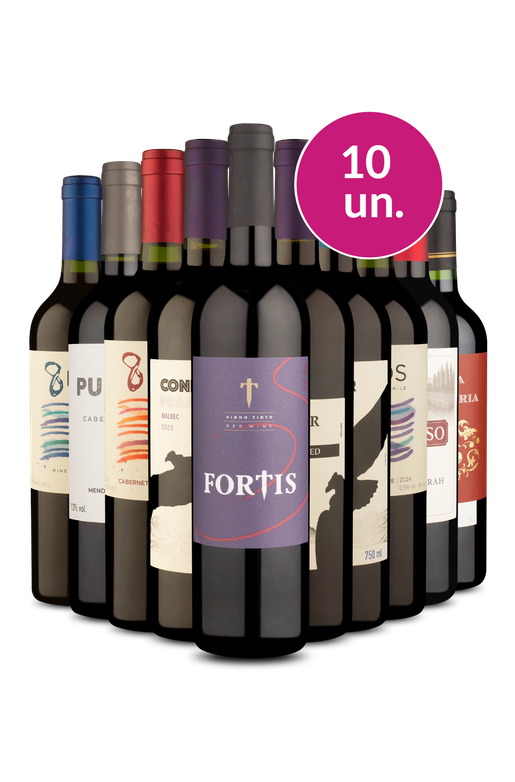 Kit 10 - Tintos Secos por R$23,90 por Garrafa - Imposto Zero