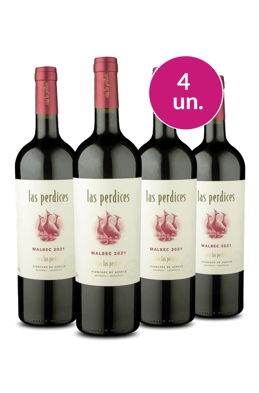 Kit 4 - Las Perdices Malbec - Oferta Absurda
