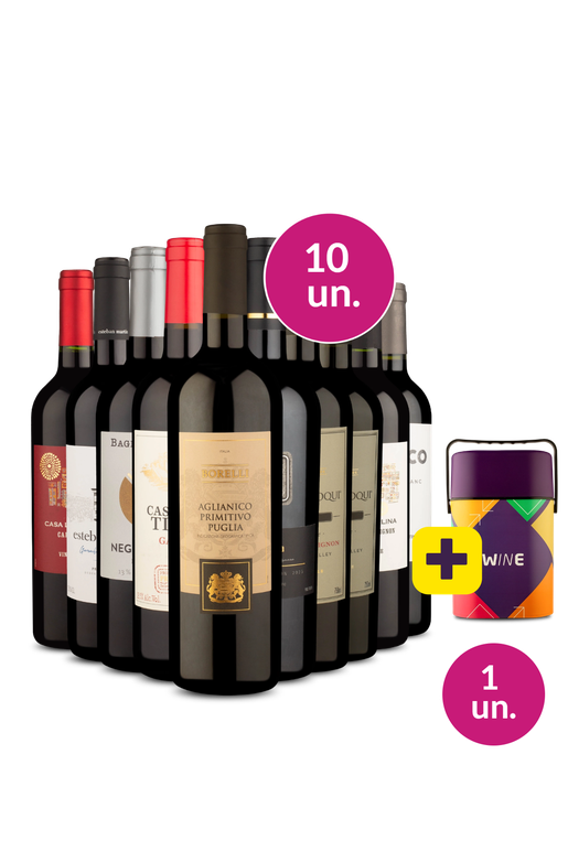 Kit 10 - Tintos Especiais + Cooler Retrô Grátis - Exclusivo We