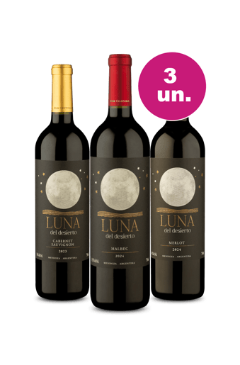 Kit 3 - Luna Del Desierto Tintos - Exclusivo WE