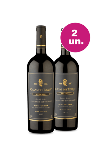 Kit 2 - Casas Del Toqui Barrel Series Reserva Cabernet Sauvignon - Oferta Insana IZ