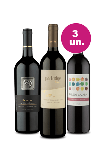 Kit 3 - Tintos Super Renomados por R$99