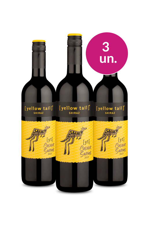 Kit 3 - [Yellow Tail] Colour Series Shiraz 2023 - Exclusivo We