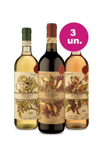 Kit 3 - Degustação Carpineto Dogajolo Toscano - Oferta Insana Exclusiva We Wine