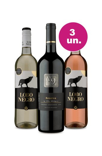 Kit 3 - V9 e Lobo Negro por R$99