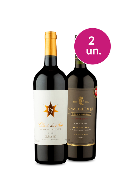 Kit 2 - Clos e Casas del Toqui Gran Reserva - Encontro de Campeões