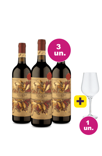Kit 3 - Carpineto Dogajolo + Taça de Cristal Grátis