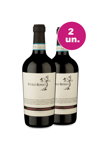 Kit 2 - Suolo Rosso D.O.P. Primitivo Di Manduria 2021 - Exclusivo WE