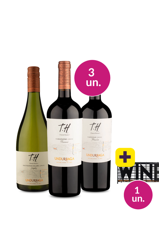 Kit 3 - T.H. Terroir Hunter + Porta Rolhas de Metal Grátis - Oferta Absurda
