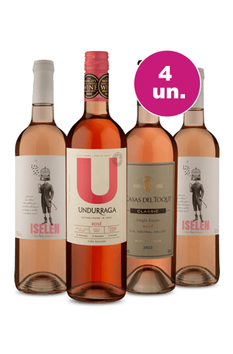 Kit 4 Por R$149 - Encontro de Vinhos Rosé