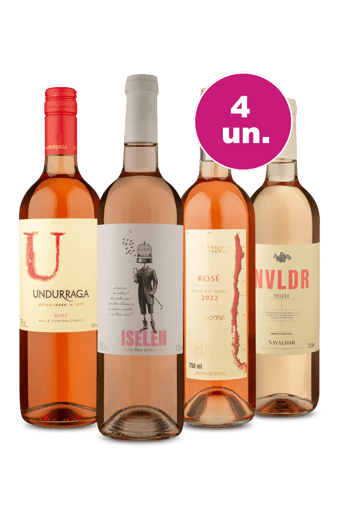 Kit 4 - Folia de Vinhos Rosés