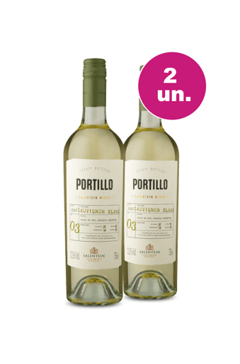 Kit 2 - Portillo Valle De Uco Sauvignon Blanc - Oferta Insana