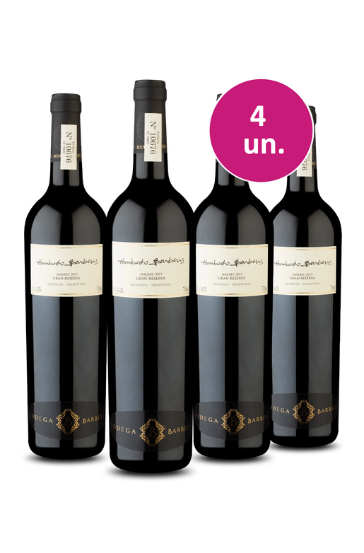 Kit 4 - Humberto Barberis Gran Reserva Malbec 2019 - Exclusivo We