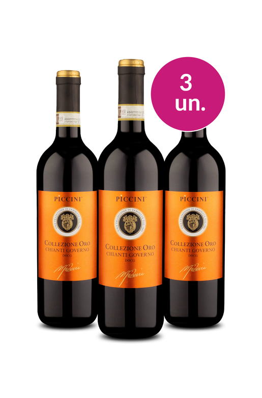 Kit 3 - Piccini Collezione Oro Governo D.O.C.G. Chianti 2024 - Exclusivo We