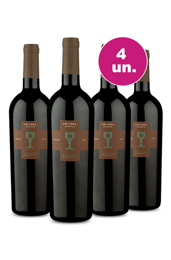 Kit 4 - Schola Sarmenti Critera I.G.T. Salento Primitivo 2022 - Exclusivo WE