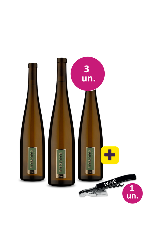 Kit 3 - Las Perdices Riesling 2024 + Saca Rolhas Grátis - Exclusivo We