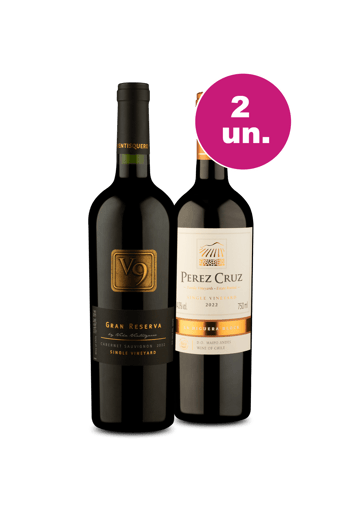 Kit 2 - V9 Gran Reserva e Pérez Cruz por R$62,90 por Garrafa
