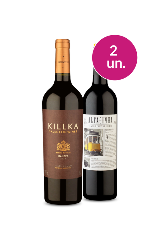 Kit 2 - Killka Malbec e Alfacinha - Oferta Absurda